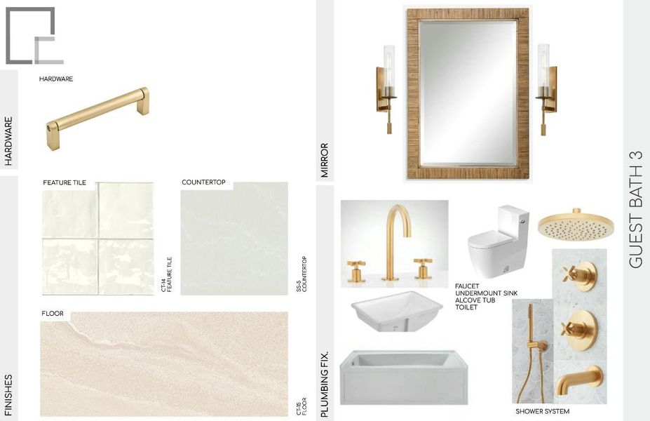 Guest Bath 3 Finishes