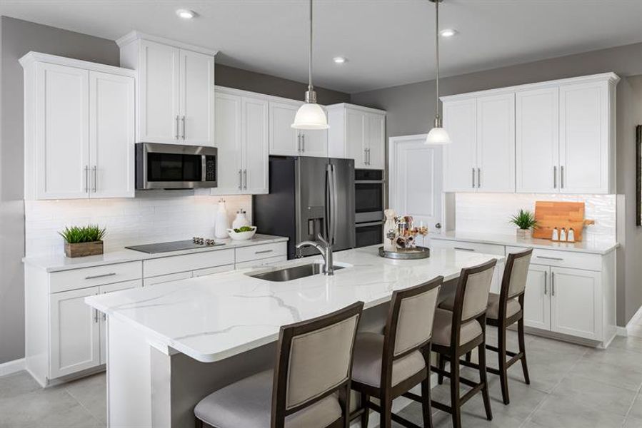 Representative furnished interior of a home built from the Peterson Cove by Ryan Homes in Morningside Reserve, Leesburg (Image 2).