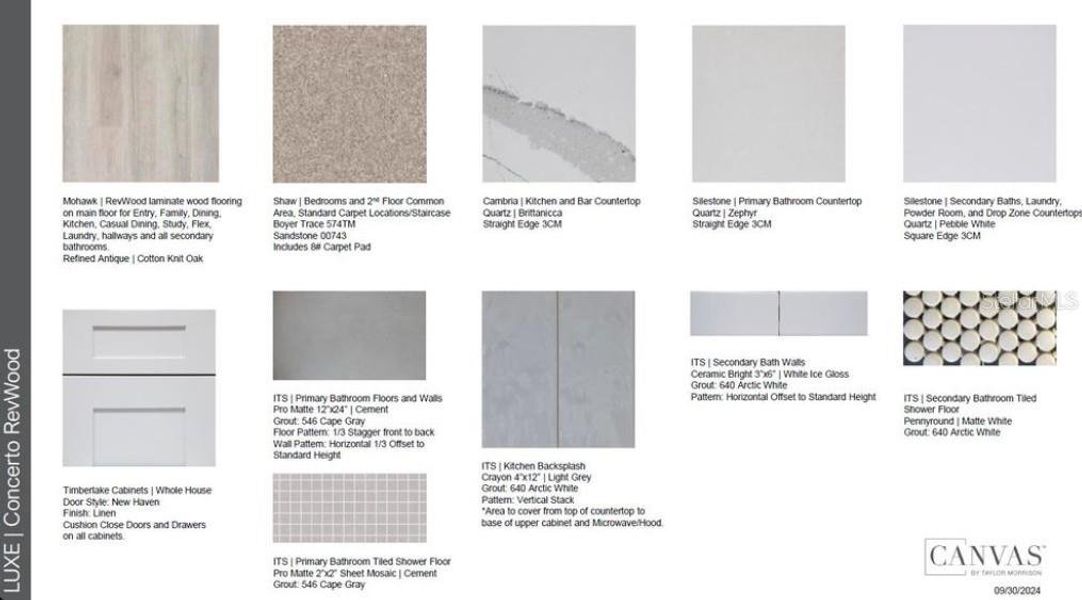 Sample of building materials used in homes in Esplanade at Azario Lakewood Ranch, Bradenton (Image 14).