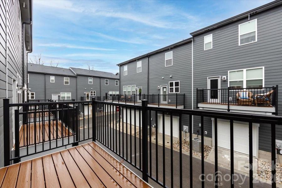 Second floor outdoor living
