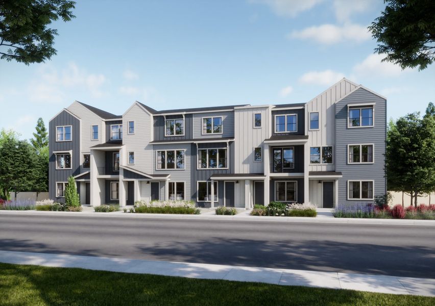 Representative exterior photo of a completed home built from the 1 by Trumark Homes in Berkeley Villas, Denver, CO (Image 18).