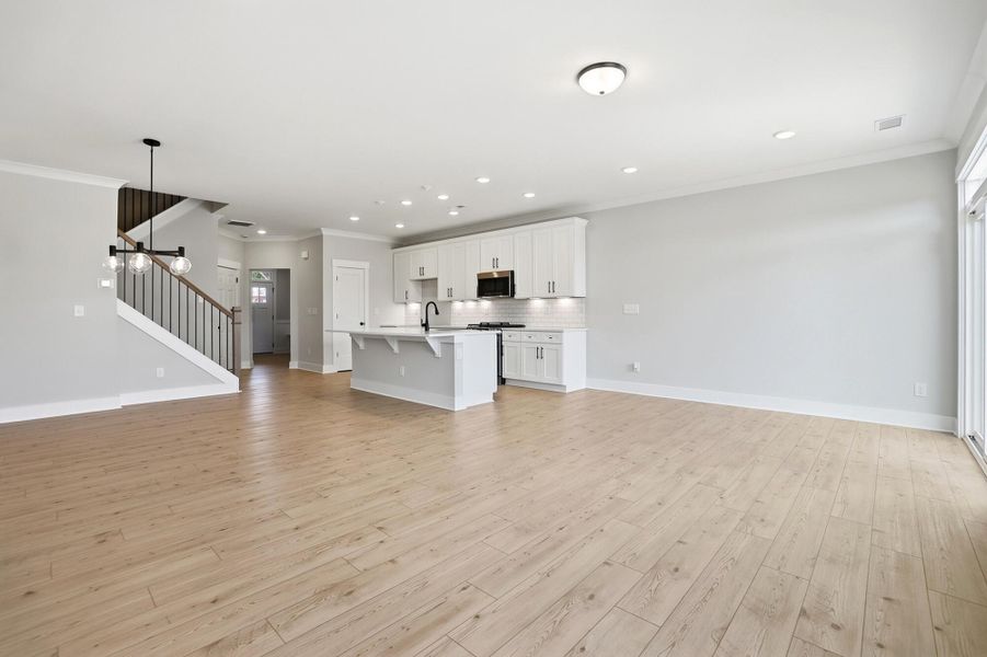 Spacious, unfurnished interior of a new home in Blythe Mill Townhomes, Waxhaw (Image 23). Spacious, unfurnished interior of a new home in Blythe Mill Townhomes, Waxhaw (Image 23).