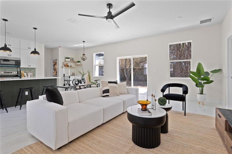 Furnished interior view inside a new home in , Casselberry (Image 5). Furnished interior view inside a new home in , Casselberry (Image 5).