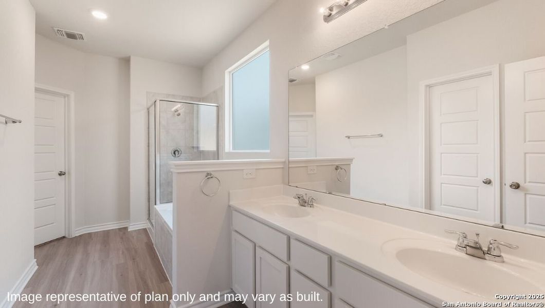 Furnished interior view inside a new home in Brookstone Creek, San Antonio (Image 9).