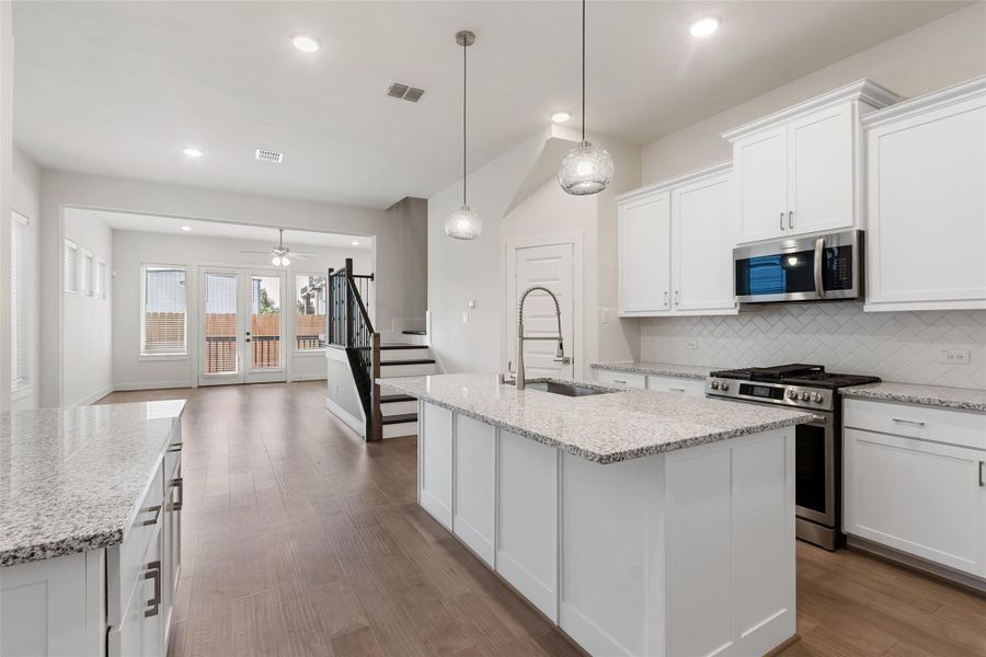 Furnished interior view inside a new home in Shady Acres, Houston (Image 14). Furnished interior view inside a new home in Shady Acres, Houston (Image 14).