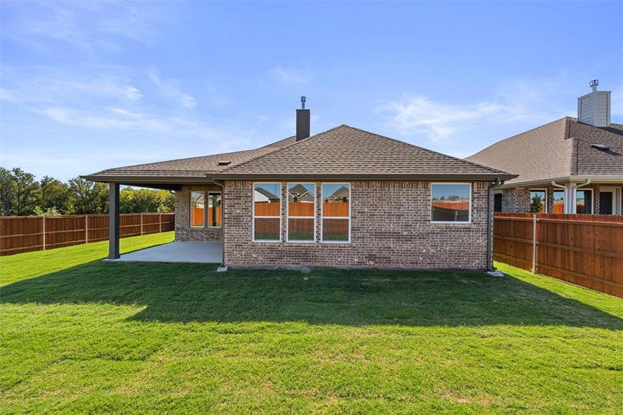 Exterior details and patio area of a home in Morningstar, Aledo (Image 21). Exterior details and patio area of a home in Morningstar, Aledo (Image 21).