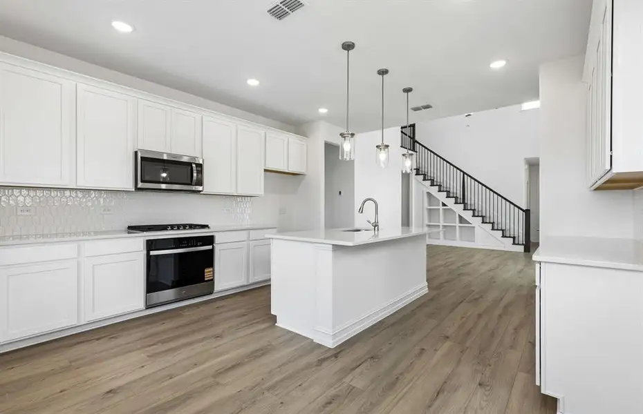 *Floorplan representation, not actual home - Spacious kitchen with eat-in bartop island
