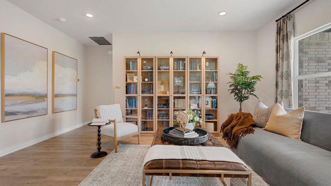 Furnished interior view inside a new home in Thunder Rock, Marble Falls (Image 13).