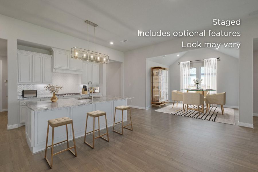 Furnished interior view inside a new home in The Grand Prairie 60', Hockley (Image 3).