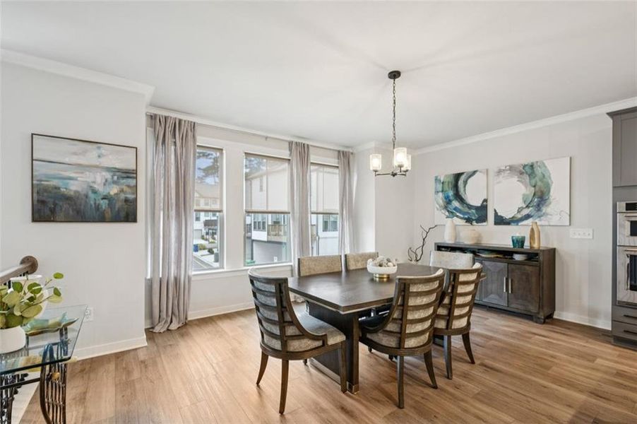 Furnished interior view inside a new home in Parkside at Mason Mill, Decatur (Image 19).