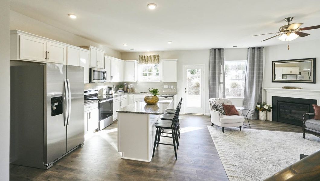 Representative furnished interior of a home built from the Winston by D.R. Horton in Middleton, Greensboro (Image 8). Representative furnished interior of a home built from the Winston by D.R. Horton in Middleton, Greensboro (Image 8).
