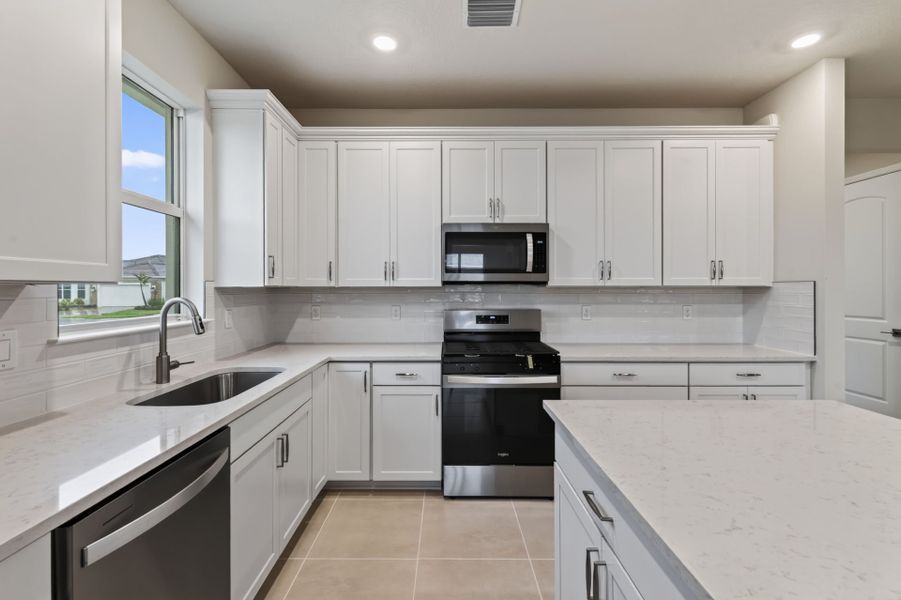 Furnished interior view inside a new home in Del Webb Tradition, Port St. Lucie (Image 12).