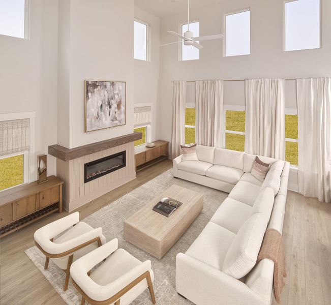 Furnished interior view inside a new home in , Ravenel (Image 4).