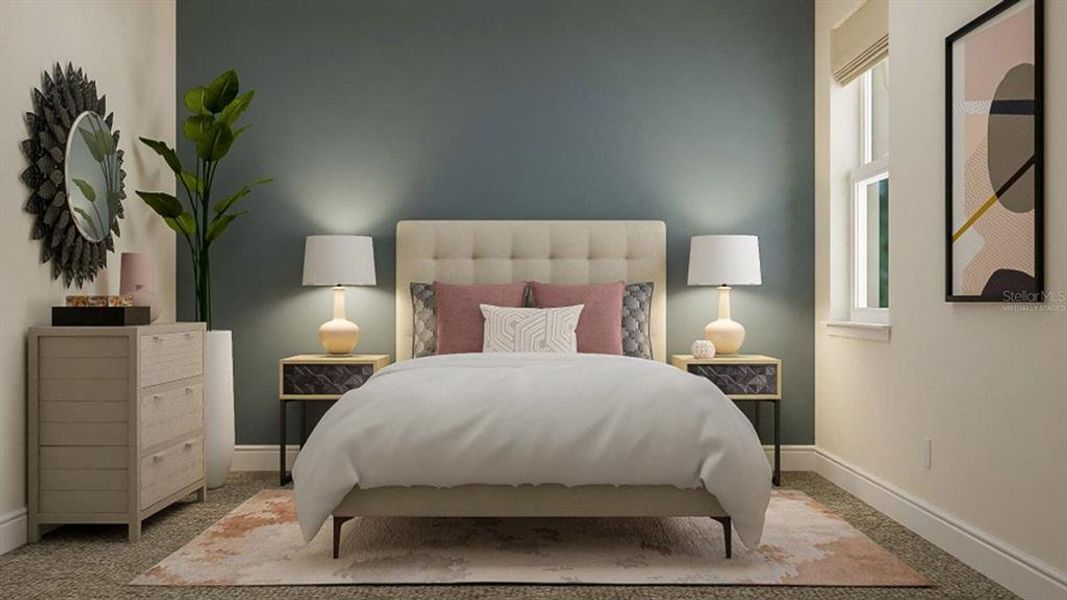 Furnished interior view inside a new home in , Clermont (Image 8).