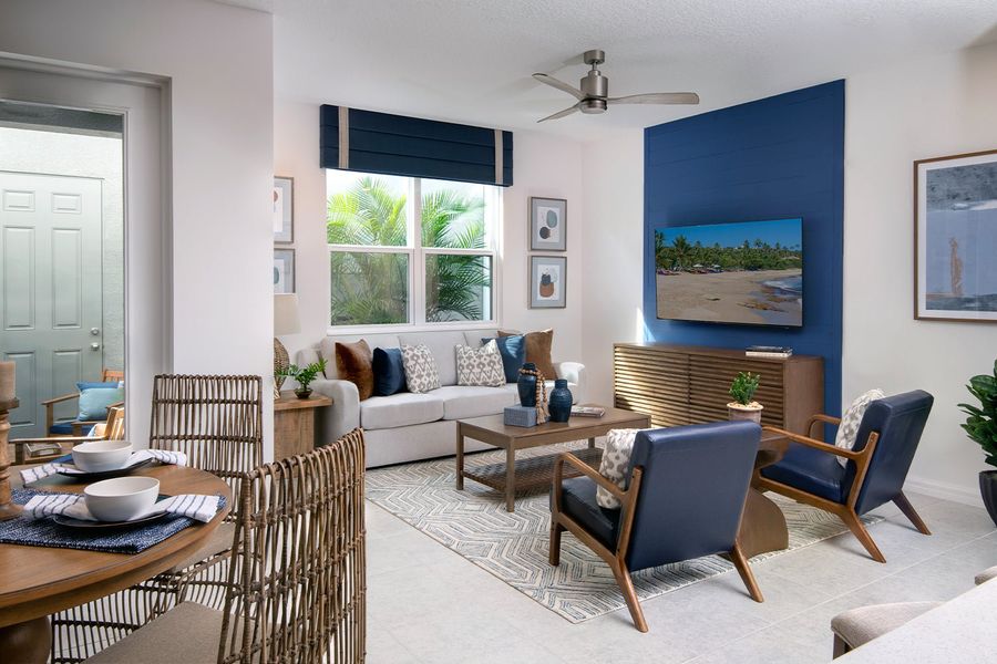 Representative furnished interior of a home built from the Jackson by Park Square Residential in The Residences at Emerson Park, Apopka (Image 5).
