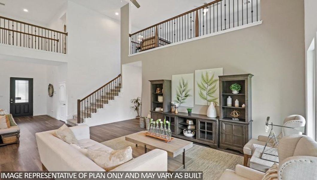Furnished interior view inside a new home in Hills of Westlake, Conroe (Image 12).