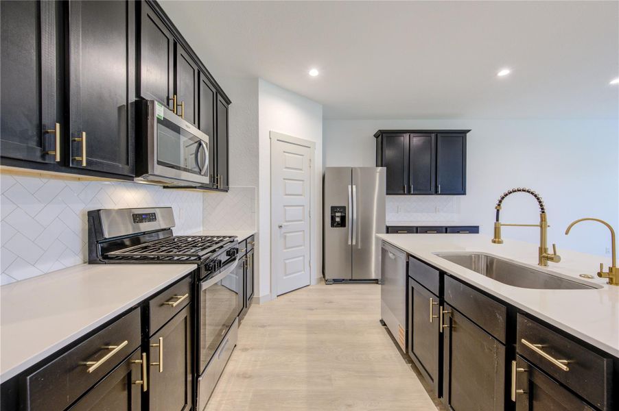 Furnished interior view inside a new home in , Katy (Image 9). Furnished interior view inside a new home in , Katy (Image 9).