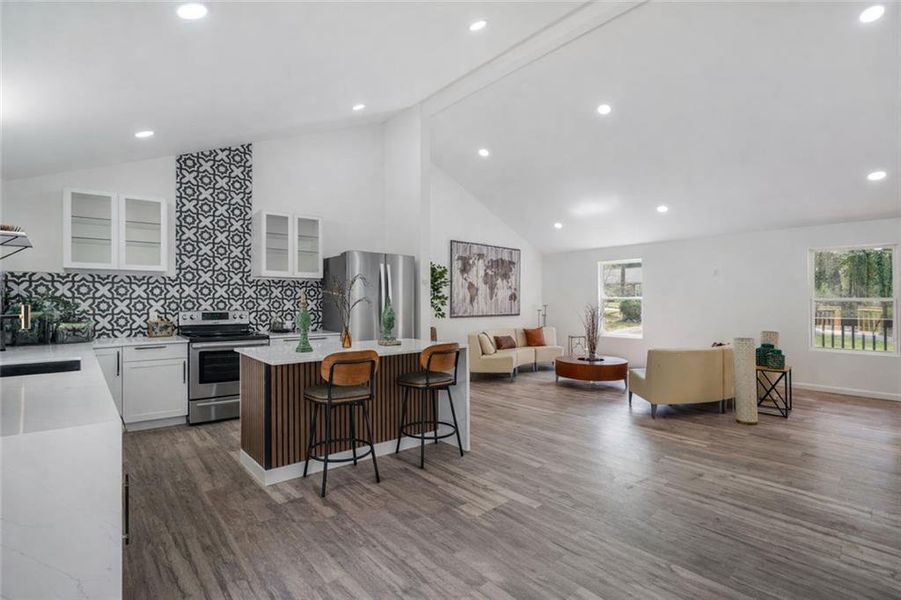 Furnished interior view inside a new home in , Atlanta (Image 30).