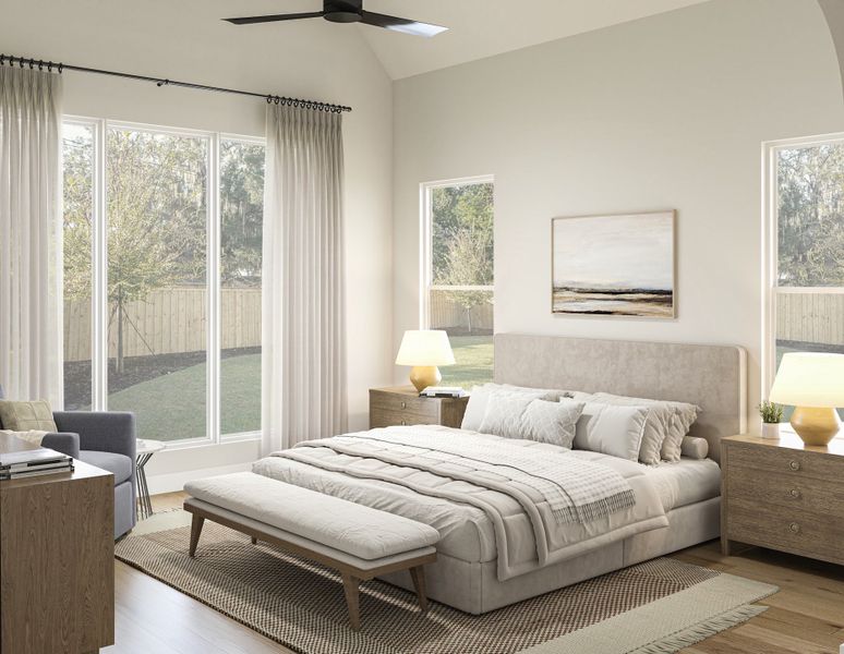 Furnished interior view inside a new home in , Dallas (Image 5).