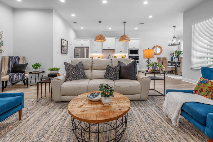 Furnished interior view inside a new home in , College Station (Image 19). Furnished interior view inside a new home in , College Station (Image 19).