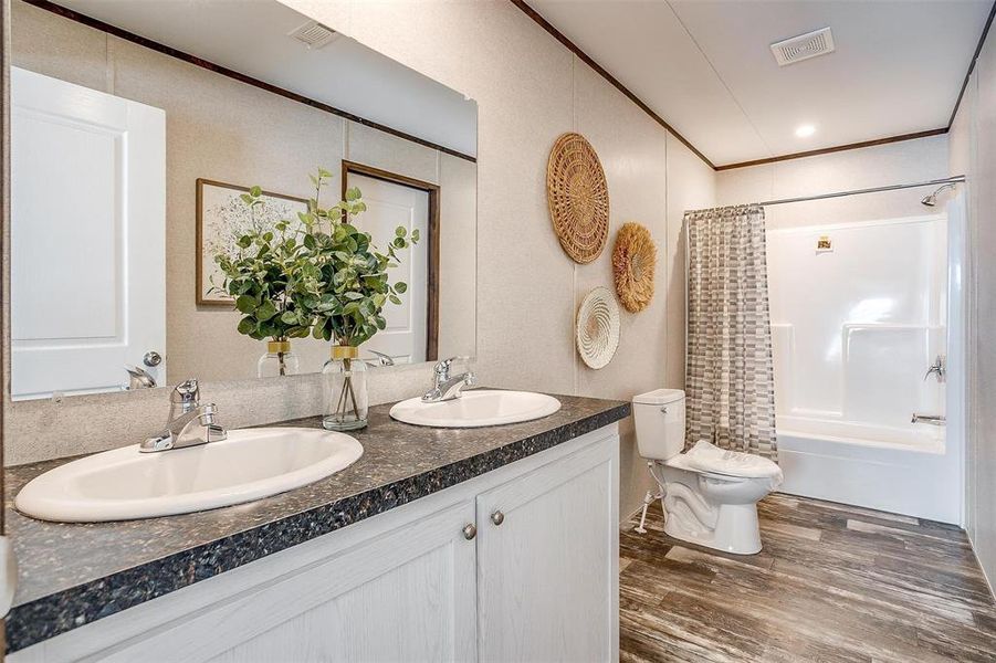 Furnished interior view inside a new home in , Sunset (Image 5).