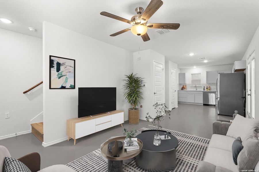 Furnished interior view inside a new home in , San Antonio (Image 4).