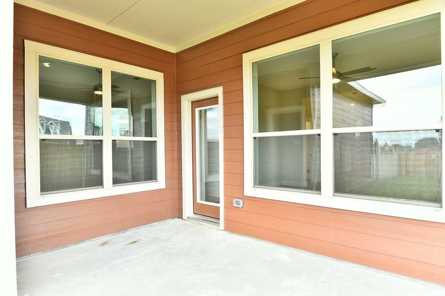 Representative exterior details of a home built from the The Belville by David Weekley Homes in Two Step Farm 42', Montgomery (Image 3). Representative exterior details of a home built from the The Belville by David Weekley Homes in Two Step Farm 42', Montgomery (Image 3).