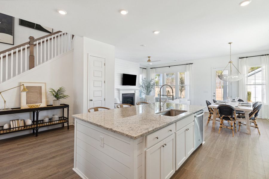 Furnished interior view inside a new home in Sweetgrass at Summers Corner, Summerville (Image 4). Furnished interior view inside a new home in Sweetgrass at Summers Corner, Summerville (Image 4).