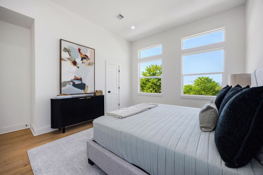 Primary suite with large walk-in closet