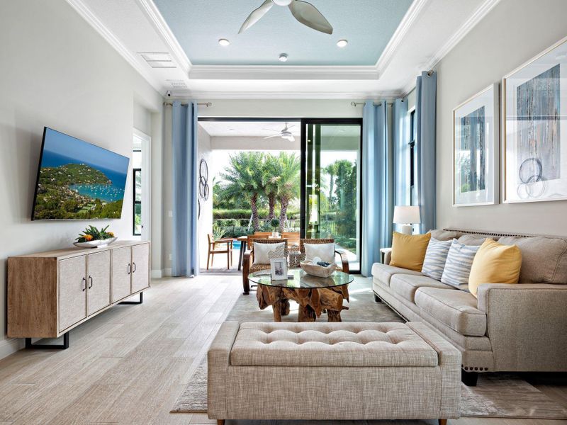 Furnished interior view inside a new home in PGA Village Verano, Port St. Lucie (Image 11).