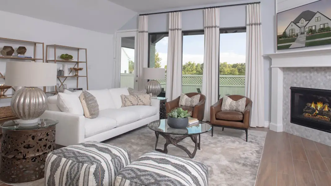 Furnished interior view inside a new home in Sweetgrass, Haslet (Image 36).