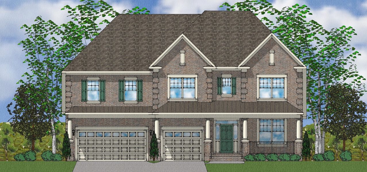 Representative exterior photo of a completed home built from the Patterson II - Elite Collection by Mungo Homes in Suter Estates, Easley, SC (Image 40).