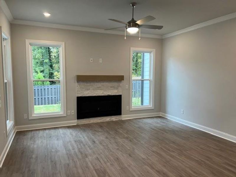 Spacious, unfurnished interior of a new home in Promenade at Sawnee Village, Cumming (Image 45). Spacious, unfurnished interior of a new home in Promenade at Sawnee Village, Cumming (Image 45).