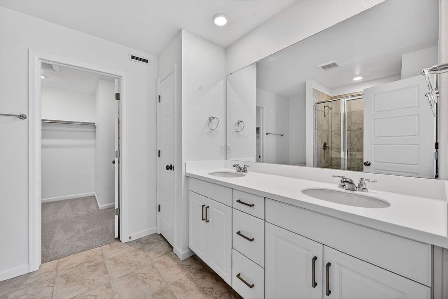 Furnished interior view inside a new home in Trailstone, Arvada (Image 6).