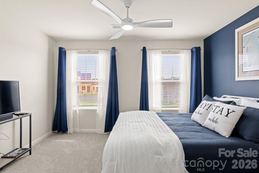 Furnished interior view inside a new home in Hedgecliff Townes, Concord (Image 37). Furnished interior view inside a new home in Hedgecliff Townes, Concord (Image 37).