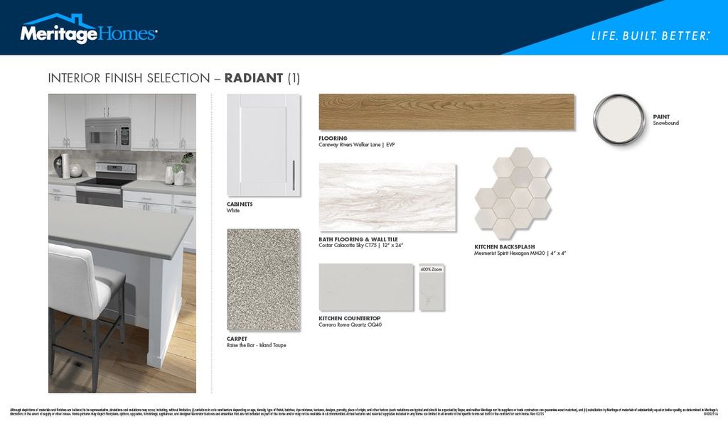 Sample of building materials used in homes in Meadows at Wilson Farms - The Heights Series, Fort Mill (Image 8).