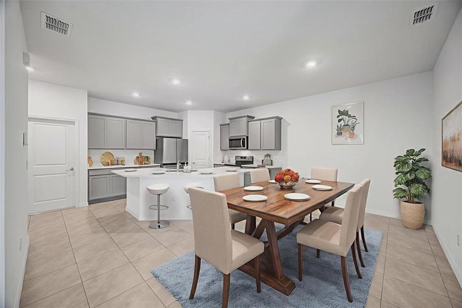 Furnished interior view inside a new home in Woodcreek, Wesley Chapel (Image 18).