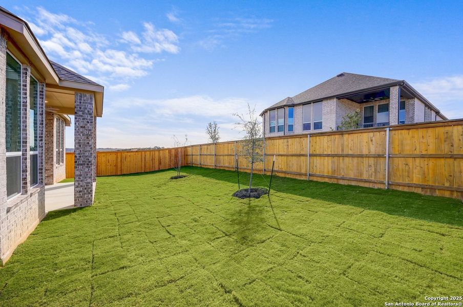 Exterior details and patio area of a home in Mayfair: 50ft. lots, New Braunfels (Image 20).