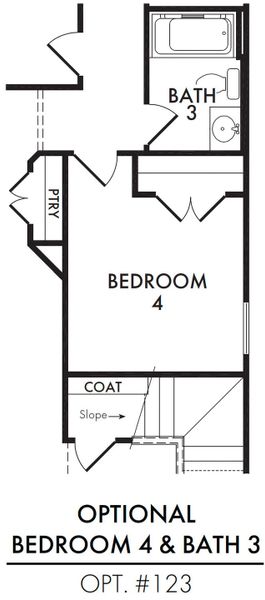 Bedroom 4/Bath 3 (eliminates Flex and Powder Bath) Bedroom 4/Bath 3 (eliminates Flex and Powder Bath)