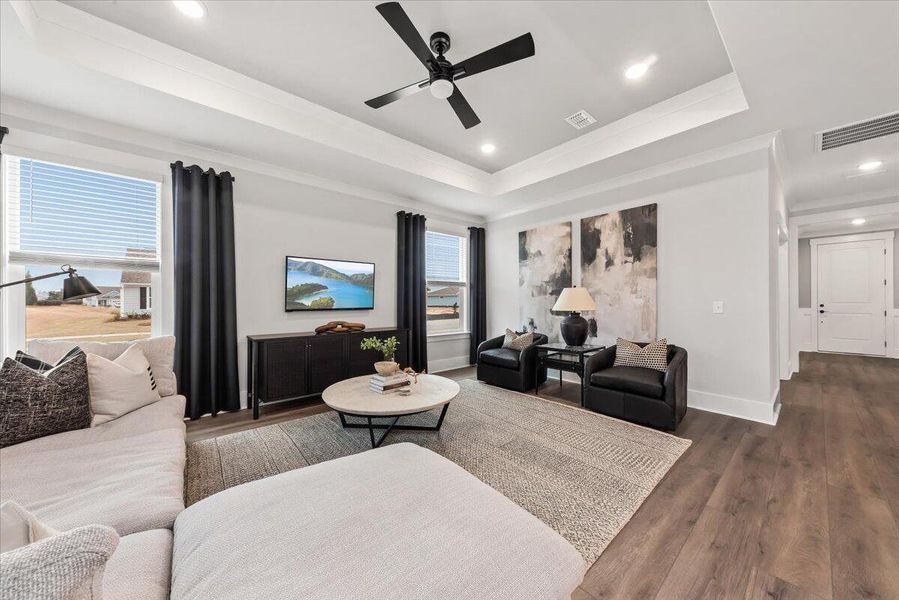 Furnished interior view inside a new home in Nexton, Summerville (Image 12). Furnished interior view inside a new home in Nexton, Summerville (Image 12).