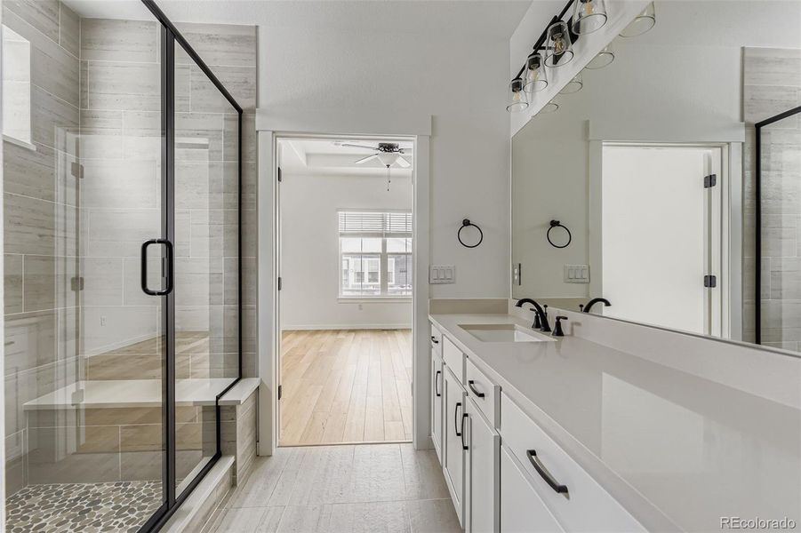 Furnished interior view inside a new home in Hilltop 55+ at Inspiration 55s, Aurora (Image 6).