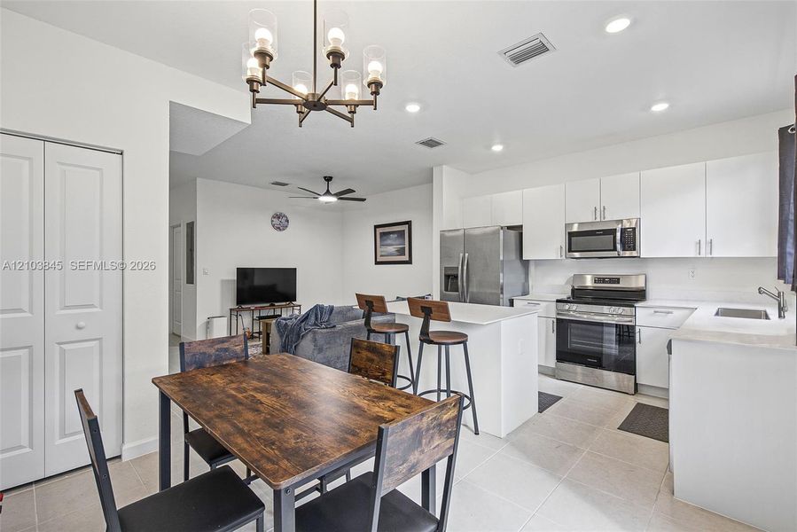 Furnished interior view inside a new home in , Homestead (Image 17). Furnished interior view inside a new home in , Homestead (Image 17).
