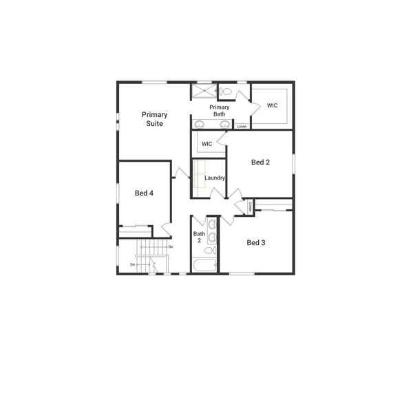 2D floor plan layout of this home in Green Valley Ranch, Aurora, CO (Image 3).