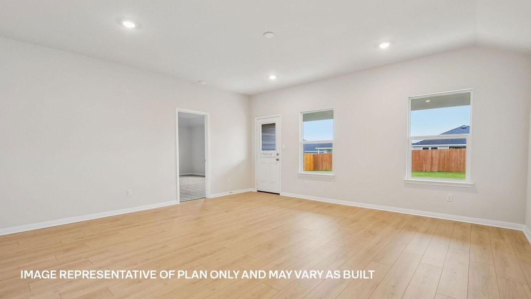 Spacious, unfurnished interior of a new home in Trails at Wildhorse, Austin (Image 22).