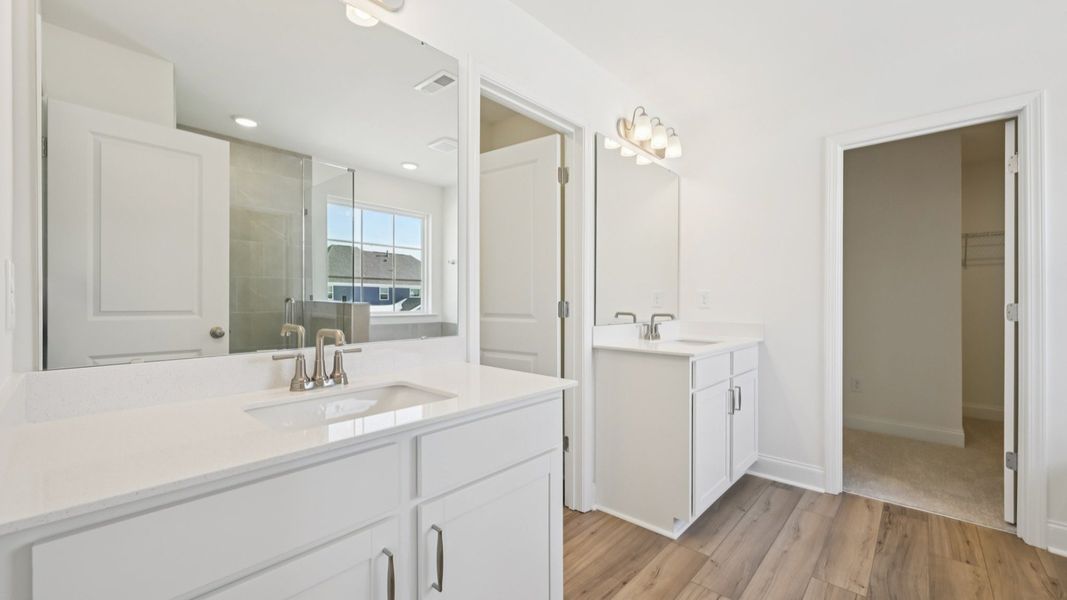 Representative furnished interior of a home built from the Norris by DRB Homes in Blake Pond, Lillington (Image 45).