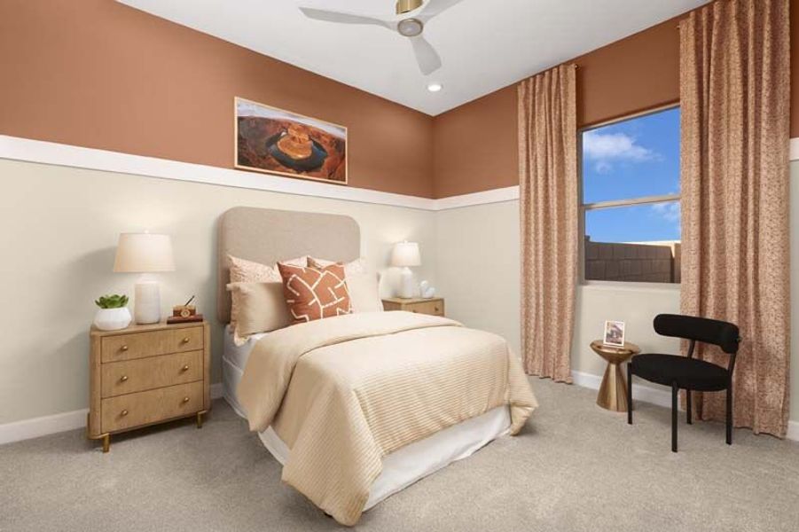 Representative furnished interior of a home built from the Azure by Mattamy Homes in Silverbell Ridge, Tucson (Image 12). Representative furnished interior of a home built from the Azure by Mattamy Homes in Silverbell Ridge, Tucson (Image 12).