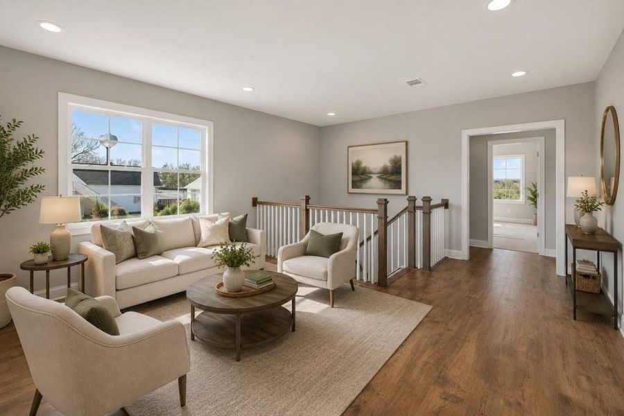 Furnished interior view inside a new home in Hemingway, Flowery Branch (Image 16).