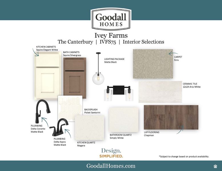 Sample of building materials used in homes in Ivey Farms - The Vintage Collection, Farragut (Image 4).