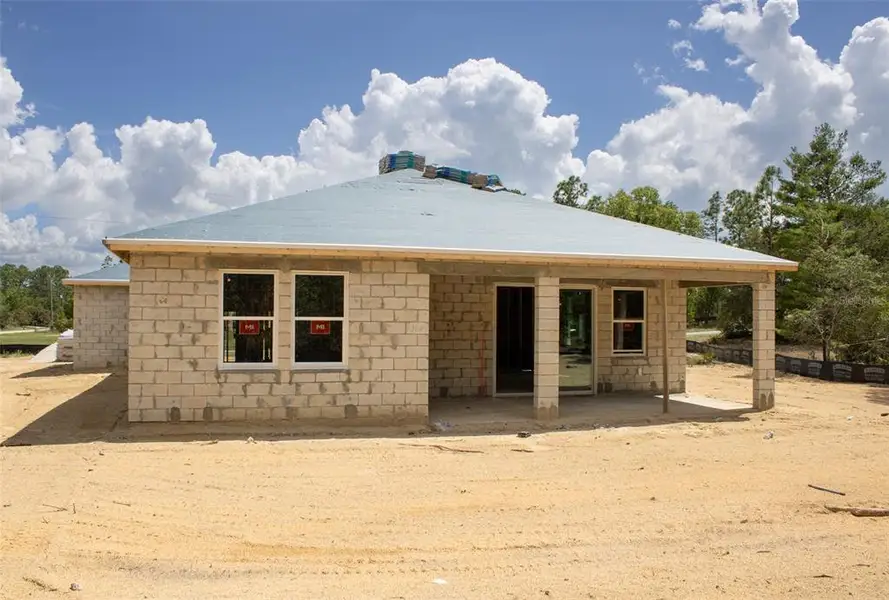 In-progress construction of a new home in Pine Ridge Estates, Beverly Hills, FL (Image 5).