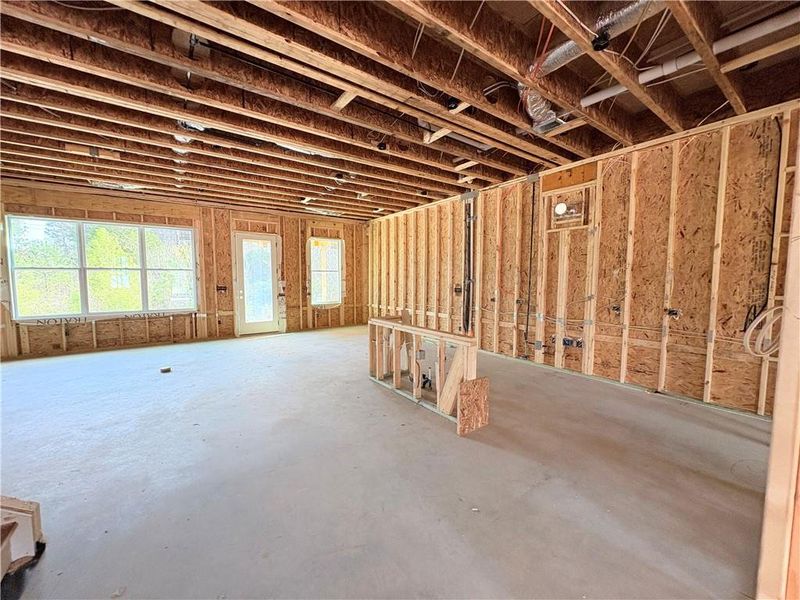 In-progress construction of a new home in Oak Valley Estates, Marietta, GA (Image 65).